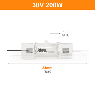 ampoule d'halogène optique de quartz de la lampe 250W de petit affichage d'halogène de 30V 200W
