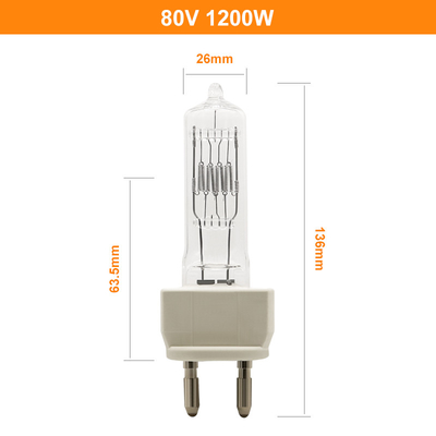 lampe G22 deux Pin Halogen Bulb d'halogène de 80V 1200W 230v 1000w