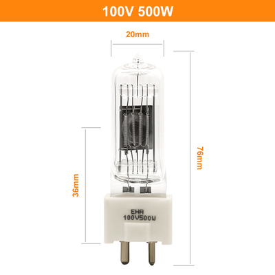 remplacement d'ampoule de microscope d'ampoules de lampe de microscope de l'ampoule G22 de quartz de 100V 500w