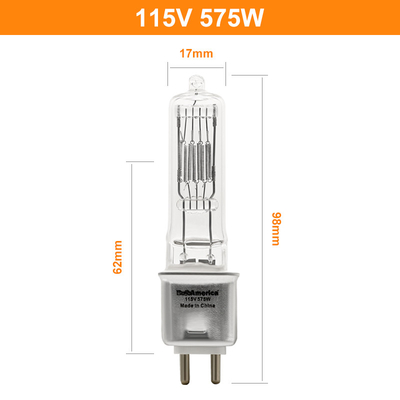 film et télévision d'étape des ampoules de lampe d'halogène de 230v 115V 575w G9.5