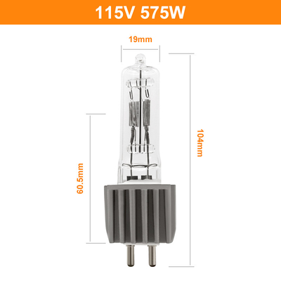 575 watts 115 lumière de bourdonnement de point faible d'étape de l'argent etc. de Pin Halogen Bulb Globes G9.5 de Bi de volt