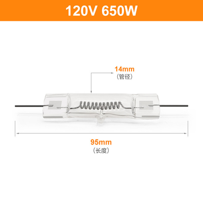 Les ampoules d'halogène de quartz de GY9.5 120V 650W doublent la haute tension 3200k moyenne finie