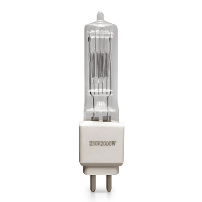 lampe de quartz d'ampoule d'halogène de 110V 230v 2000w G15 3200K pour le théâtre de studio cinématographique