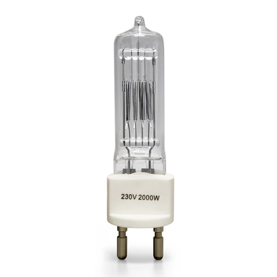 Bi Pin Halogen Lamp Explosion Proof d'ampoule d'halogène de quartz de 230v 2000w G22