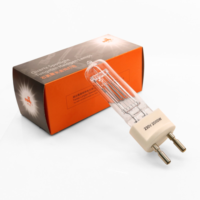 Bi Pin Halogen Lamp Explosion Proof d'ampoule d'halogène de quartz de 230v 2000w G22