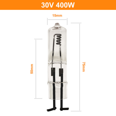 30V ampoule d'halogène de quartz de 400 watts 2 Pin Lighting Indicator