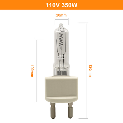 lampe locomotive d'halogène d'ampoules de quartz d'espace libre de 110V 350W G22