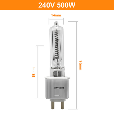 240V 500 vidéo infrarouge de haut du théâtre TV du chauffage de lumens d'ampoule d'halogène de quartz de watt G9.5