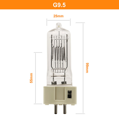 Pin des ampoules d'halogène de la lampe G9.5 de quartz de 230V 1000w deux