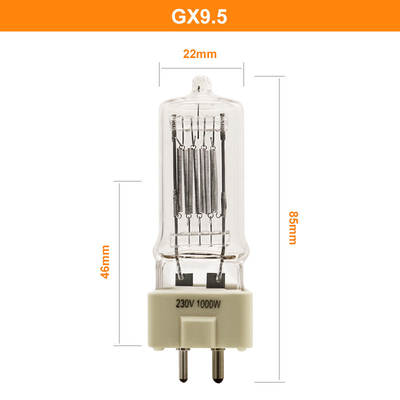 lampe photooptique compatible de Sylvania d'ampoules d'halogène de quartz de 230V 1000W GX9.5
