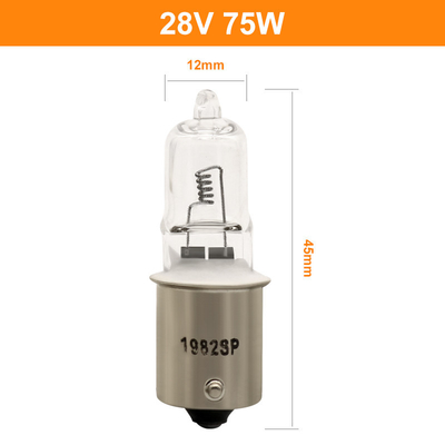Lampe locomotive 75w d'halogène de basse tension des ampoules 1982SP 28v de phares d'halogène de quartz