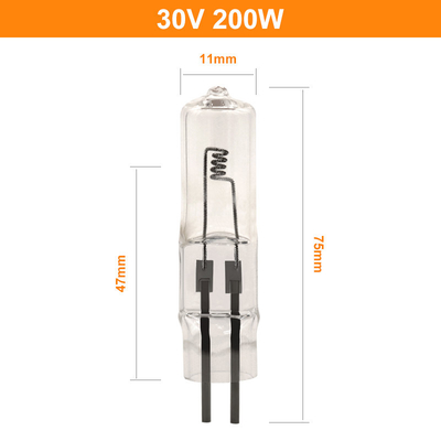type optique d'insertion de Pin Halogen Bulb Small Bead de la lampe deux d'affichage d'halogène de 30V 200W