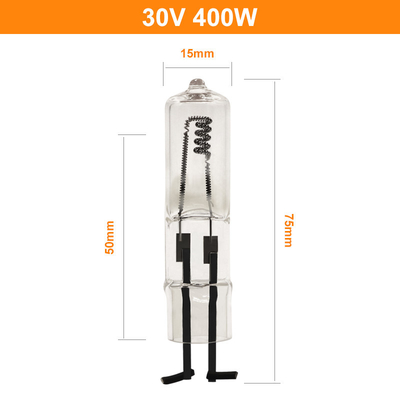 Deux 2 longueur de Pin Halogen Bulb 400W 30V 75mm