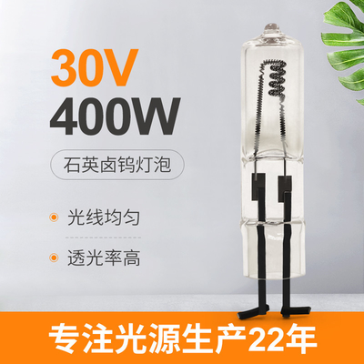 Deux 2 longueur de Pin Halogen Bulb 400W 30V 75mm
