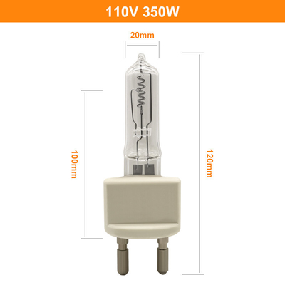 lampe d'instrument de l'ampoule d'halogène du quartz 350W 110V G22