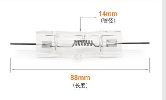 filaments de miroir de phares d'halogène de quartz de lampes de quartz de 75V 400w des deux côtés