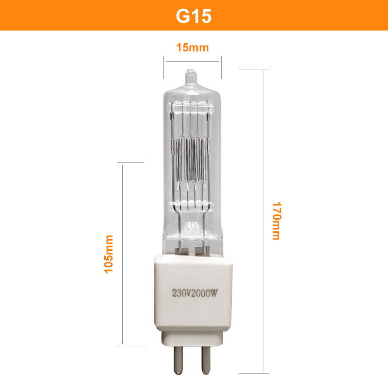 lumen G15 de Pin Halogen Bulb 230v 50000 du Bi 2000w