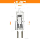 la lampe d'halogène de basse tension de 24V 250W perle l'ampoule d'halogène Shadowless de chirurgie de machine-outil de Crystal Lamp Pin Bulb Projector