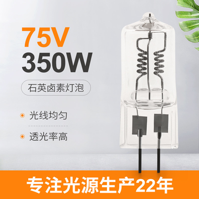 lampe spéciale à hautes températures d'halogène d'ampoule d'halogène de quartz en verre de 75V 350W